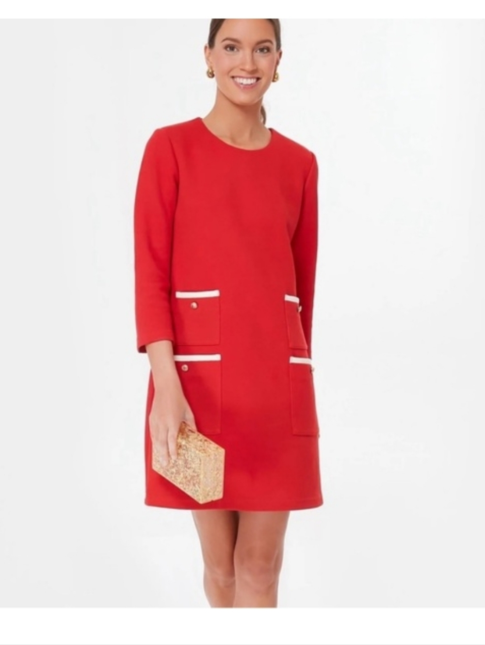 Tuckernuck Francoise Mod Mini Dress Red Size Medium